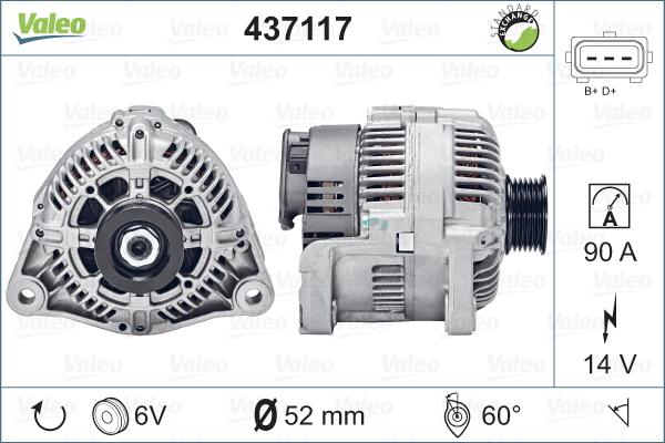 Valeo 437117 - Alternateur cwaw.fr