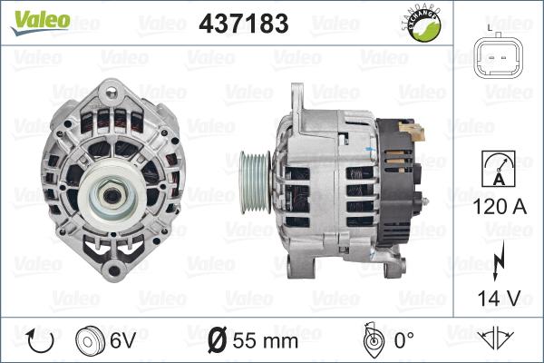 Valeo 437183 - Alternateur cwaw.fr