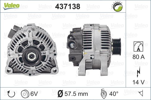 Valeo 437138 - Alternateur cwaw.fr