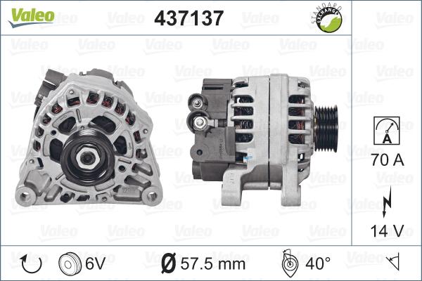 Valeo 437137 - Alternateur cwaw.fr