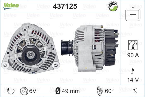 Valeo 437125 - Alternateur cwaw.fr