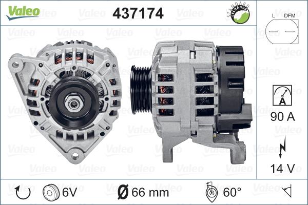 Valeo 437174 - Alternateur cwaw.fr