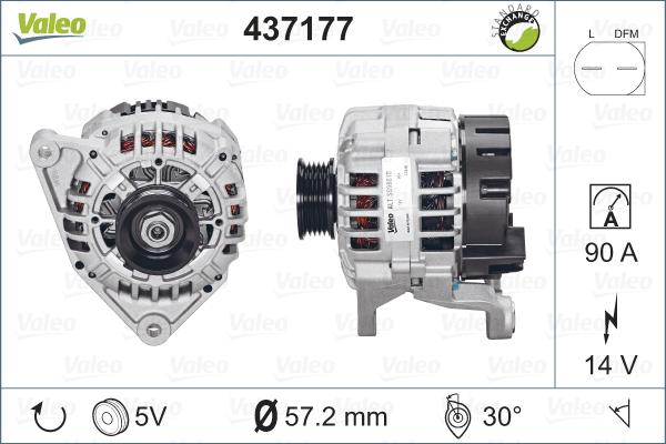 Valeo 437177 - Alternateur cwaw.fr