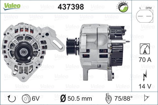 Valeo 437398 - Alternateur cwaw.fr