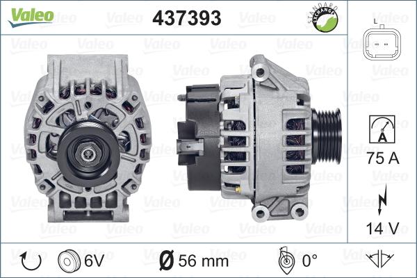 Valeo 437393 - Alternateur cwaw.fr