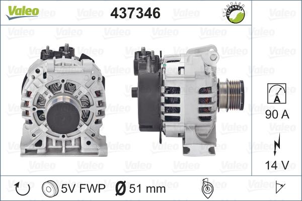 Valeo 437346 - Alternateur cwaw.fr