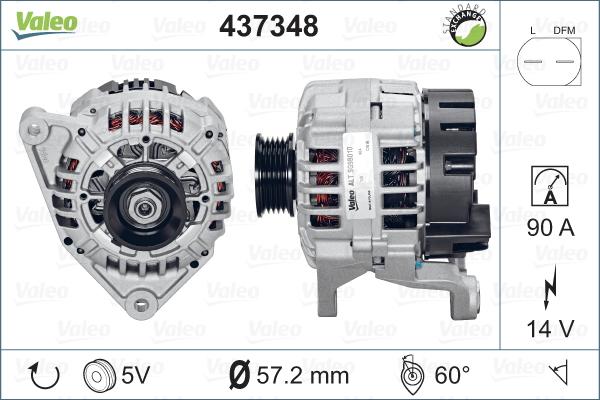 Valeo 437348 - Alternateur cwaw.fr