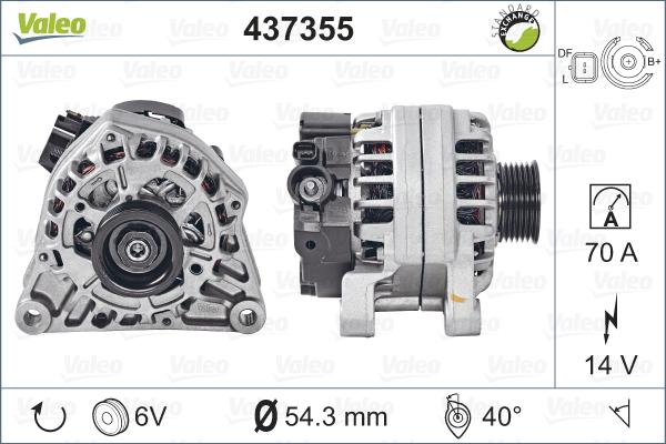 Valeo 437355 - Alternateur cwaw.fr