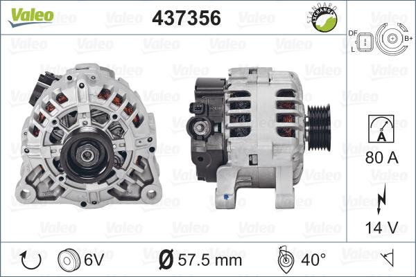 Valeo 437356 - Alternateur cwaw.fr