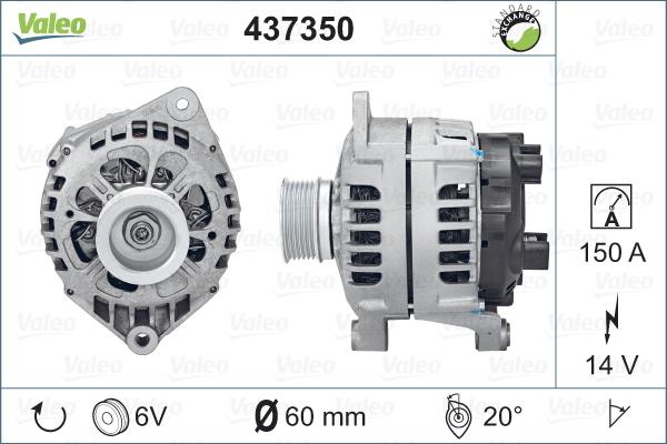 Valeo 437350 - Alternateur cwaw.fr