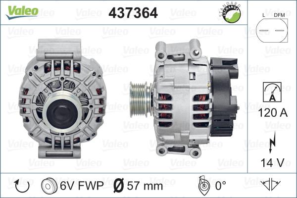 Valeo 437364 - Alternateur cwaw.fr