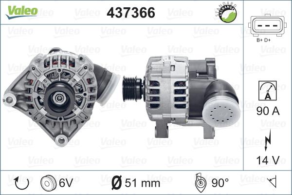 Valeo 437366 - Alternateur cwaw.fr