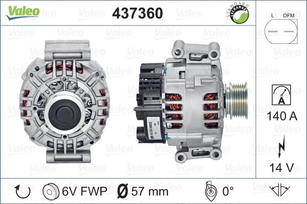 Valeo 437360 - Alternateur cwaw.fr