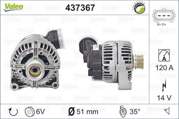 Valeo 437367 - Alternateur cwaw.fr