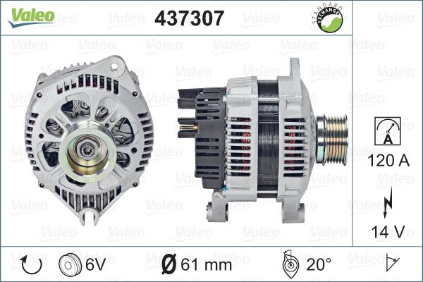 Valeo 437307 - Alternateur cwaw.fr