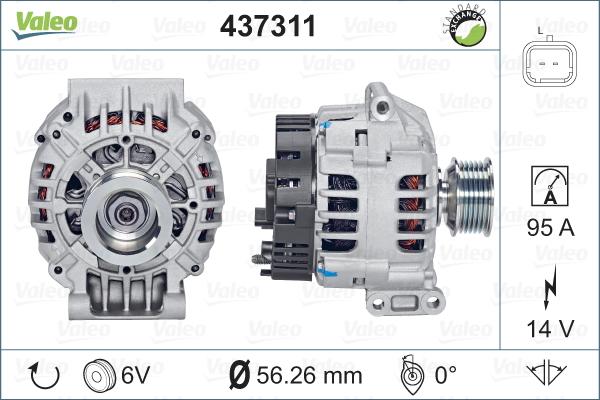 Valeo 437311 - Alternateur cwaw.fr