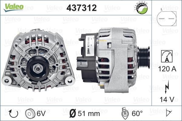 Valeo 437312 - Alternateur cwaw.fr