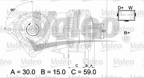 Valeo 437386 - Alternateur cwaw.fr