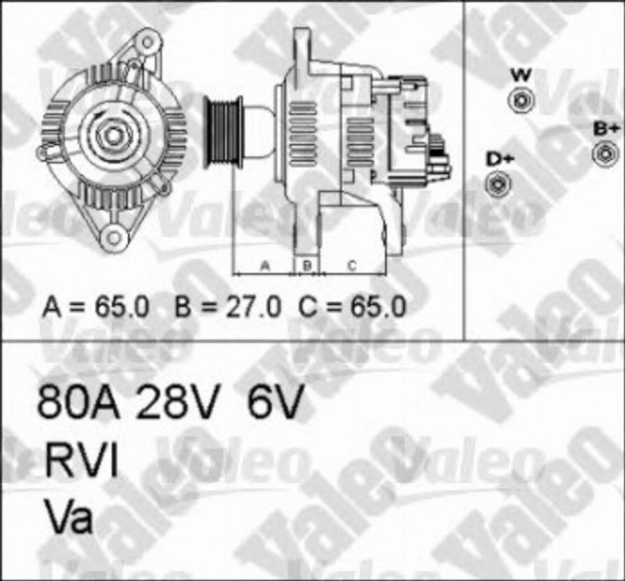 Valeo 437 325 - Alternateur cwaw.fr