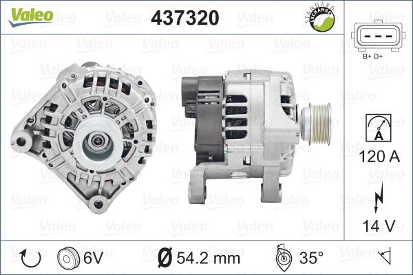 Valeo 437320 - Alternateur cwaw.fr