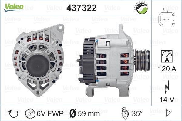 Valeo 437322 - Alternateur cwaw.fr