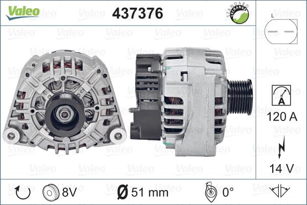 Valeo 437376 - Alternateur cwaw.fr