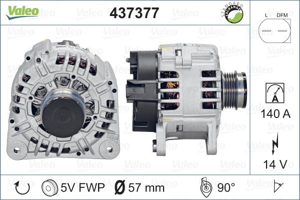 Valeo 437377 - Alternateur cwaw.fr