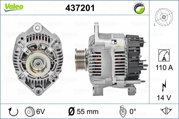 Valeo 437201 - Alternateur cwaw.fr