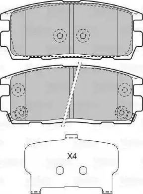 Sangsin Brake SP1205 - Kit de plaquettes de frein, frein à disque cwaw.fr