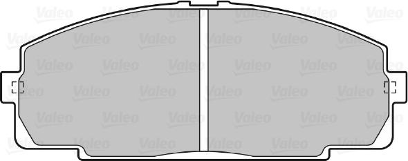 Valeo 598947 - Kit de plaquettes de frein, frein à disque cwaw.fr