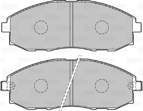 Valeo 598908 - Kit de plaquettes de frein, frein à disque cwaw.fr