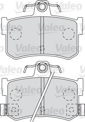 Valeo 598903 - Kit de plaquettes de frein, frein à disque cwaw.fr