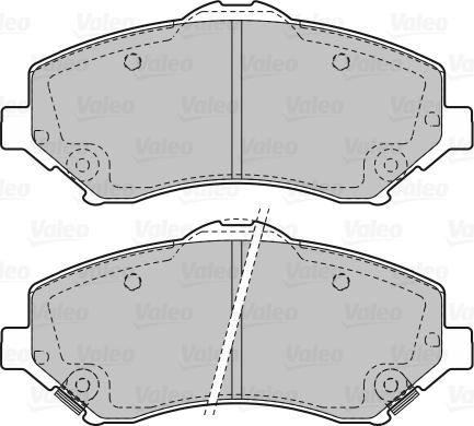 Valeo 598924 - Kit de plaquettes de frein, frein à disque cwaw.fr