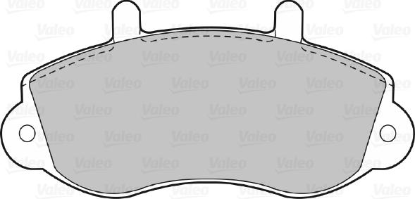 Valeo 598490 - Kit de plaquettes de frein, frein à disque cwaw.fr