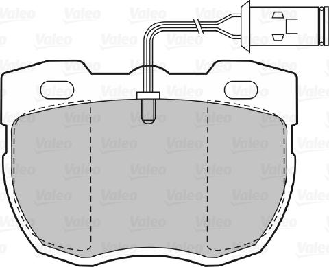 Valeo 670498 - Kit de plaquettes de frein, frein à disque cwaw.fr