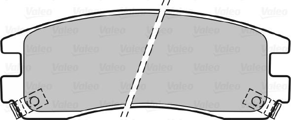 Valeo 598459 - Kit de plaquettes de frein, frein à disque cwaw.fr