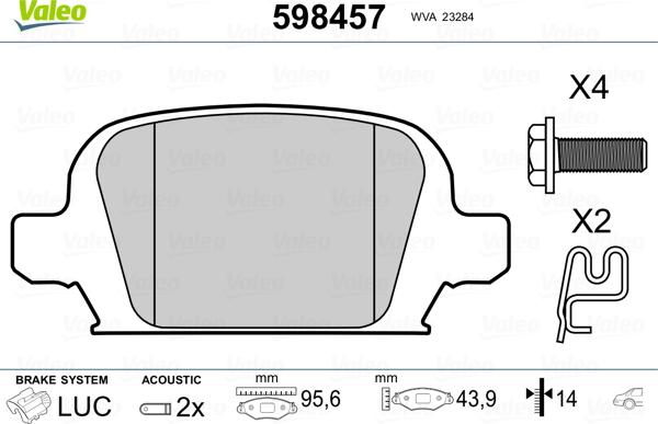 ATE 602858 - Kit de plaquettes de frein, frein à disque cwaw.fr