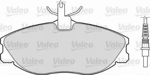 Valeo 598467 - Kit de plaquettes de frein, frein à disque cwaw.fr