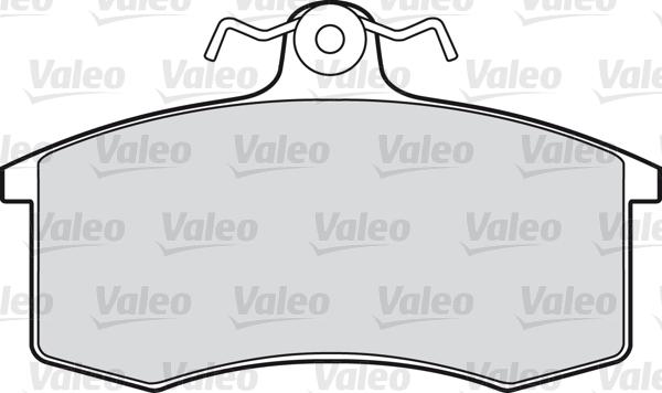 Valeo 598406 - Kit de plaquettes de frein, frein à disque cwaw.fr