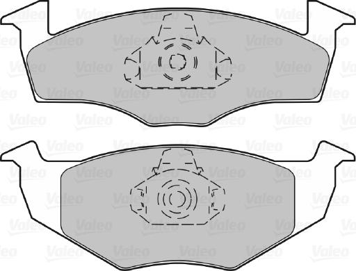 Valeo 598403 - Kit de plaquettes de frein, frein à disque cwaw.fr