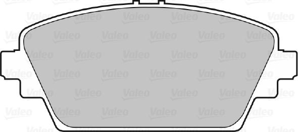 Valeo 598436 - Kit de plaquettes de frein, frein à disque cwaw.fr