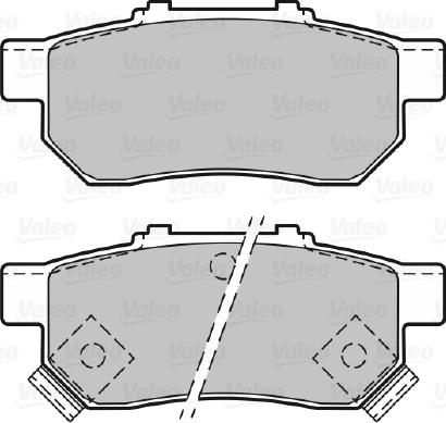 Valeo 598437 - Kit de plaquettes de frein, frein à disque cwaw.fr