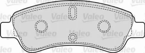 Valeo 598421 - Kit de plaquettes de frein, frein à disque cwaw.fr