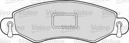 Valeo 598477 - Kit de plaquettes de frein, frein à disque cwaw.fr