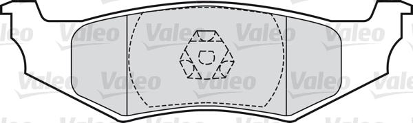 Valeo 598544 - Kit de plaquettes de frein, frein à disque cwaw.fr