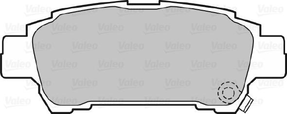 Valeo 598542 - Kit de plaquettes de frein, frein à disque cwaw.fr