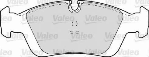 Valeo 598555 - Kit de plaquettes de frein, frein à disque cwaw.fr