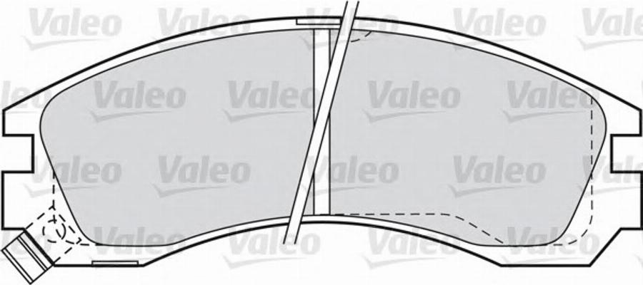 Valeo 598552 - Kit de plaquettes de frein, frein à disque cwaw.fr