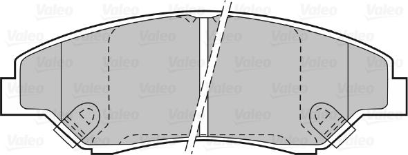 Valeo 598511 - Kit de plaquettes de frein, frein à disque cwaw.fr