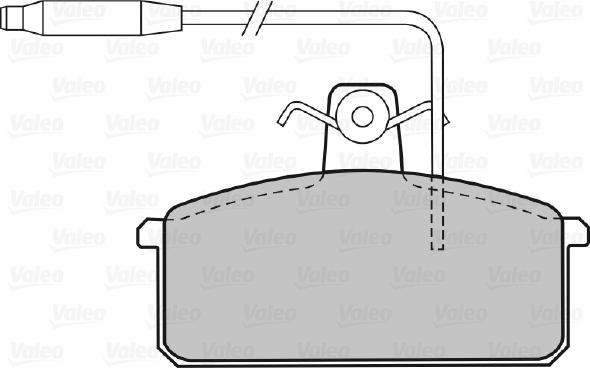 Valeo 598531 - Kit de plaquettes de frein, frein à disque cwaw.fr